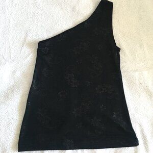 Asymmetrical black top, small